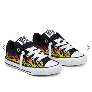 New Converse Flame Chuck Taylor Slip On Sneakers